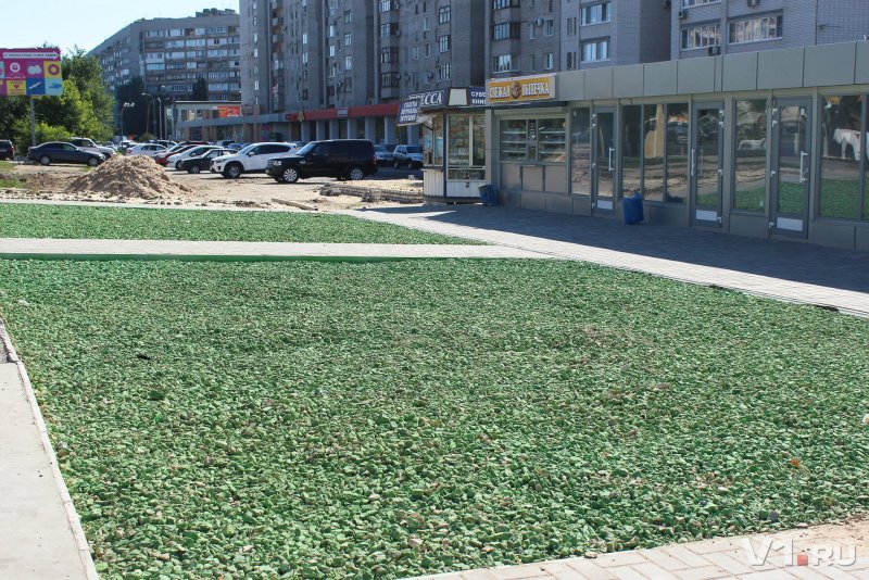 Газон и щебень