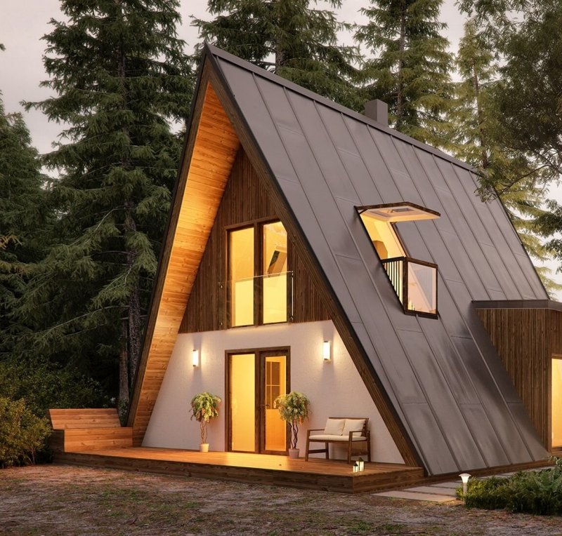 Дом шалаш a-frame