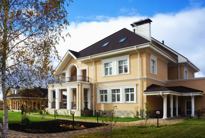 Проект коттеджа в классическом стиле