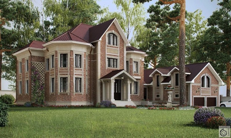 Классический кирпичный дом