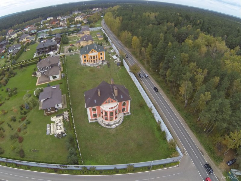 Поселок вид с квадрокоптера