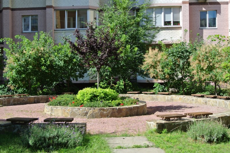 Ландшафт многоквартирного дома