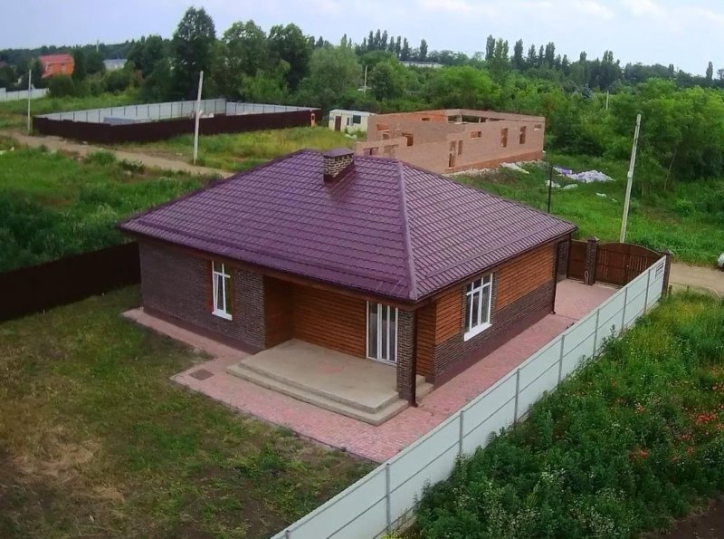 Одноэтажный дом на шести сотках