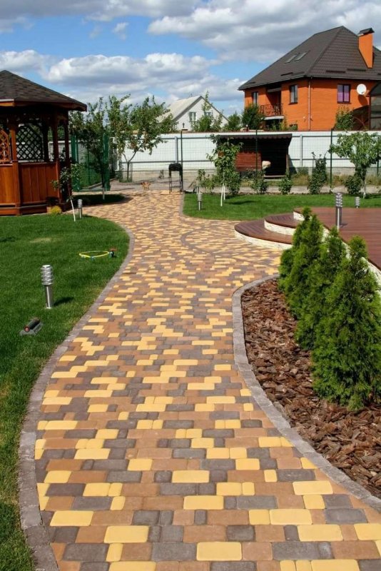 Дорожки из брусчатки старый город