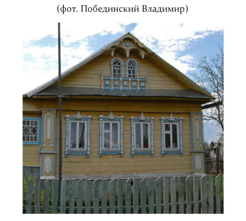 Фасад в крестьянском дому