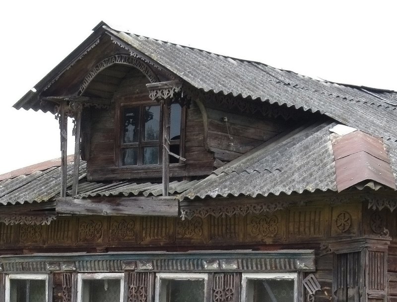 Внешний вид традиционного жилища Костромской области