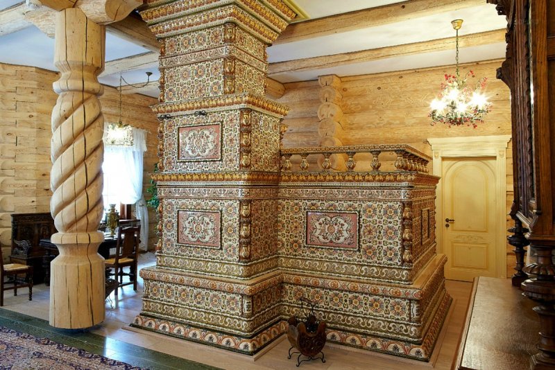 Печи изразцовые домик Петра