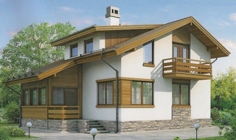Комбинированный фасад