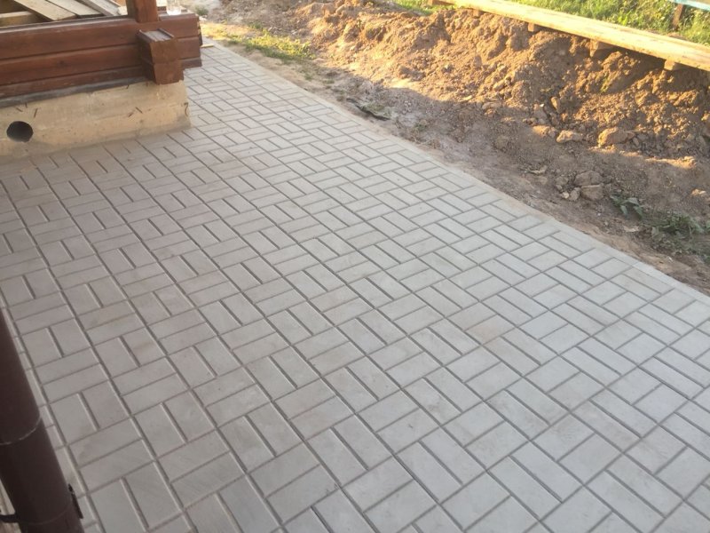 Отмостка из плитки