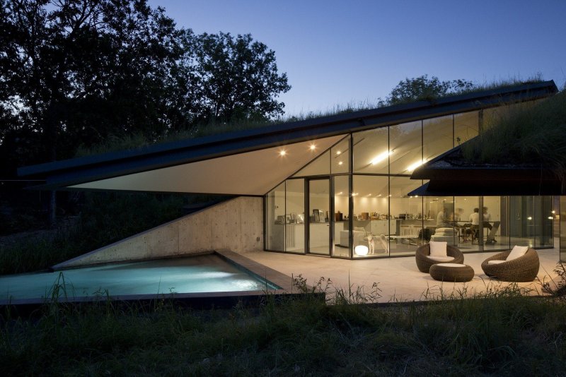 Edgeland House дом под землей