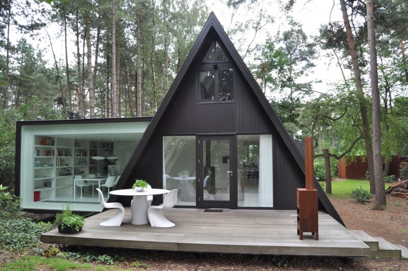A-frame House с пристройкой