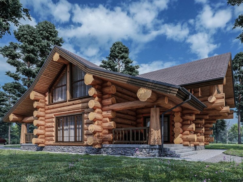 Рубленные дома из бревна