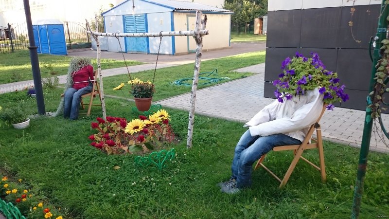 Смешные клумбы