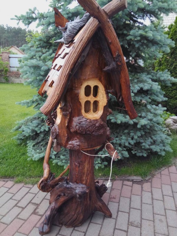 Деревянные украшения для сада