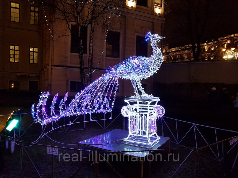 Светодиодные фигуры к новому году уличные