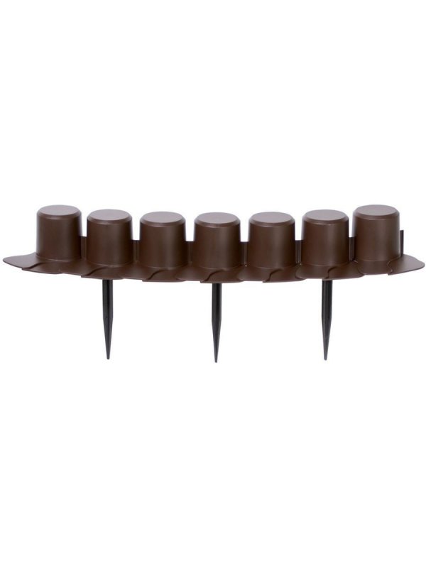 Бордюр садовый Prosperplast palisada, 2,35м, коричневыйкод: LX_IPALPLUS-r222