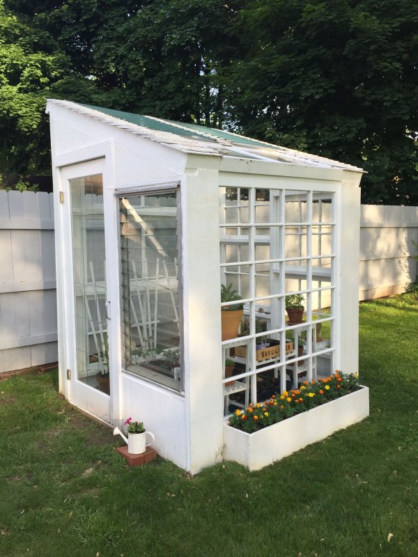 Парник из оконных рам