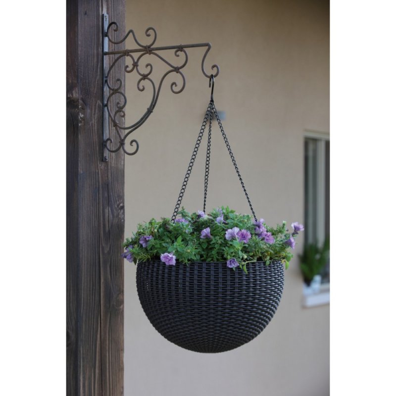 Кашпо Hanging Sphere Planter Мокка
