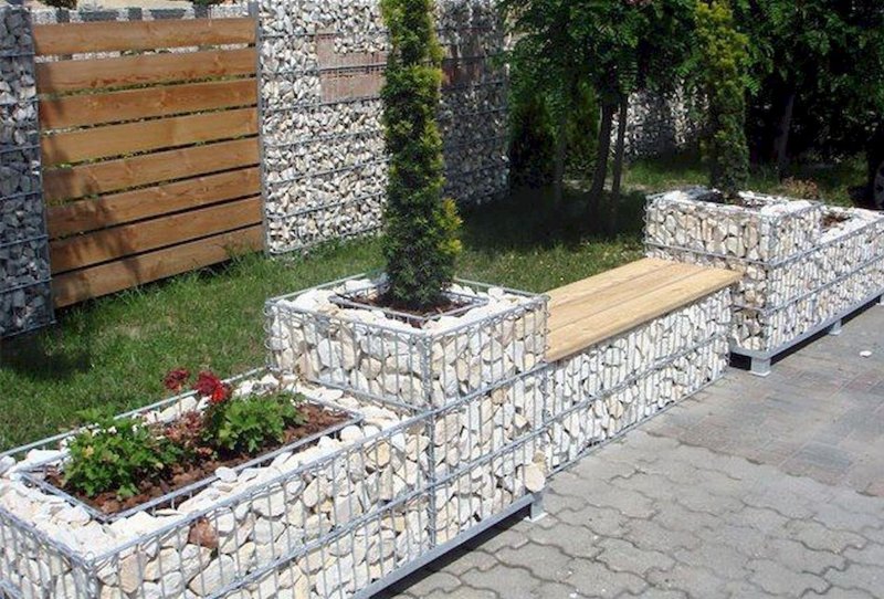 Габионы для цветов