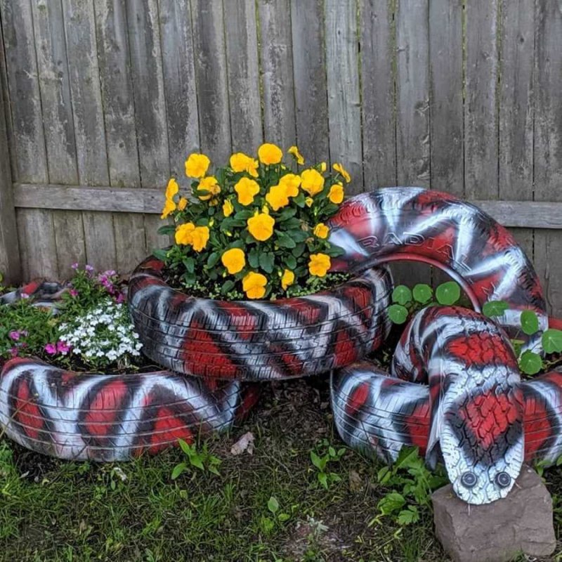 Красивые клумбы из калес