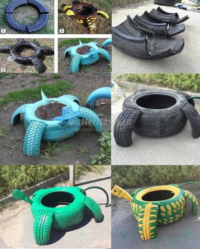 Изделия из автопокрышек