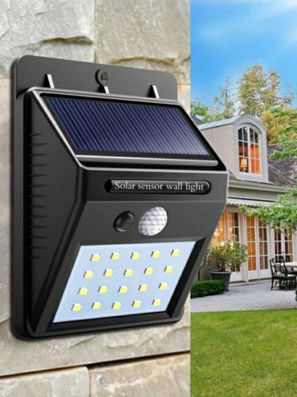 Светильник уличный, Солар, светодиодный (20 led)
