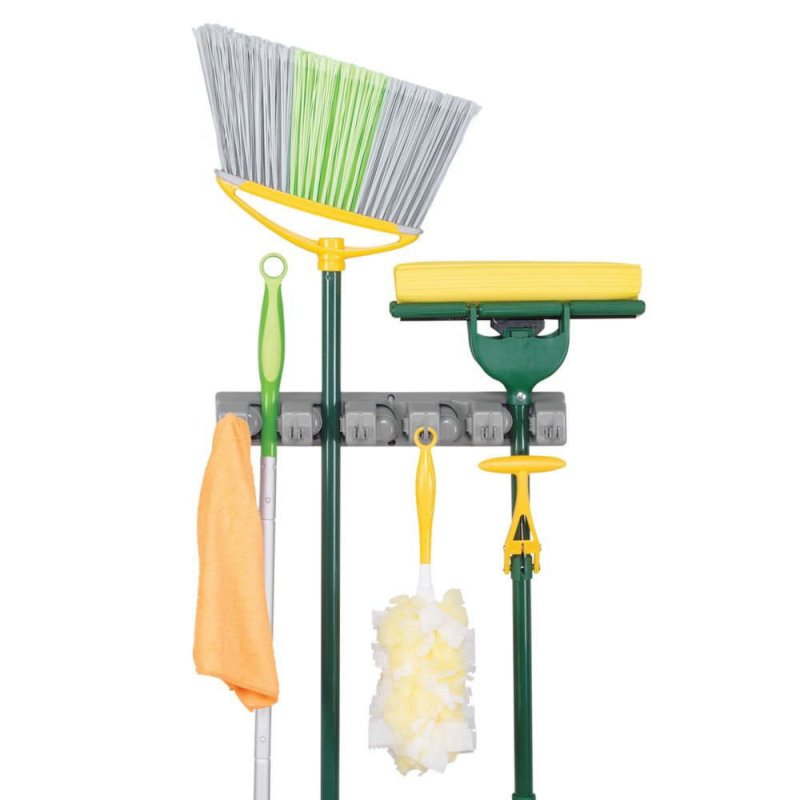Настенный держатель хозяйственного инвентаря Broom Holder