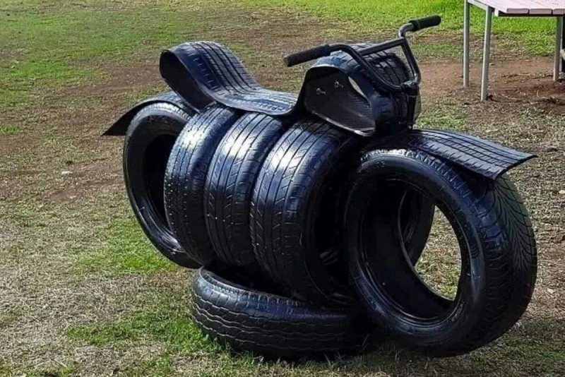 Фигуры из покрышек