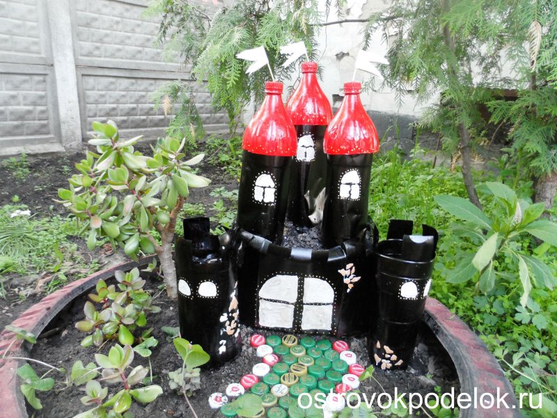 Бутылки на даче