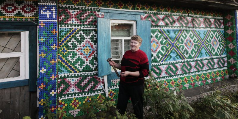 Мозаика деревенский дом