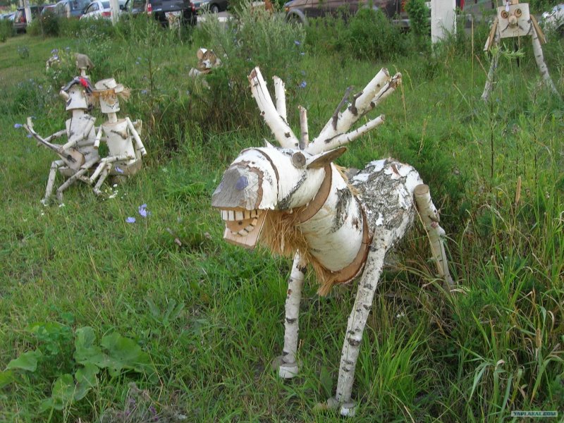 Гусь из пластиковых бутылок