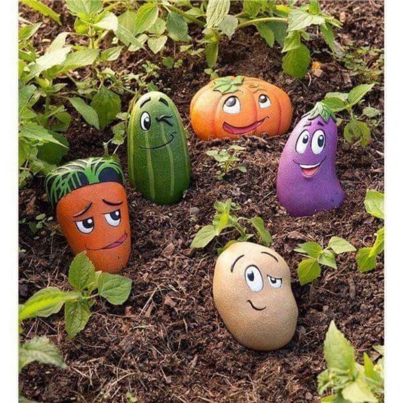Поделки из камней для сада