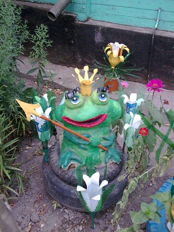 Украшение сада фигурками