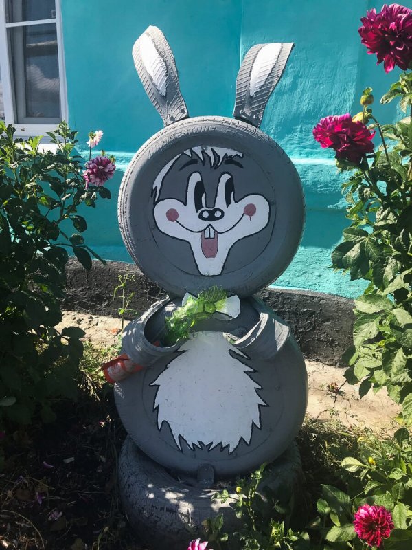 Лунтик из шин