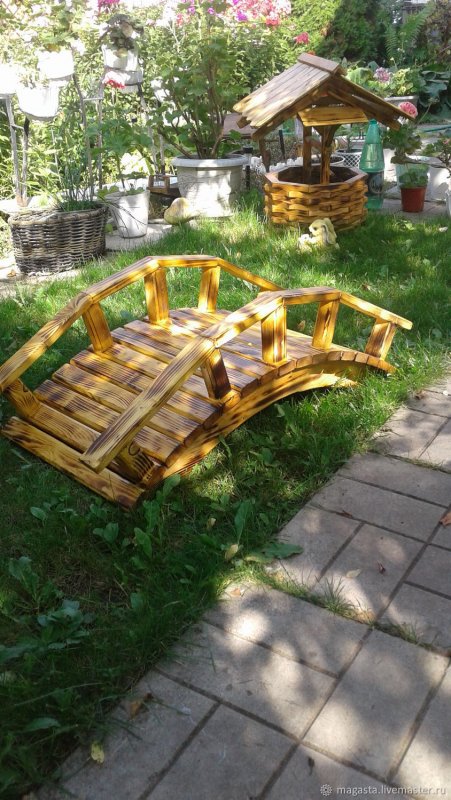 Декоративный мостик для сада