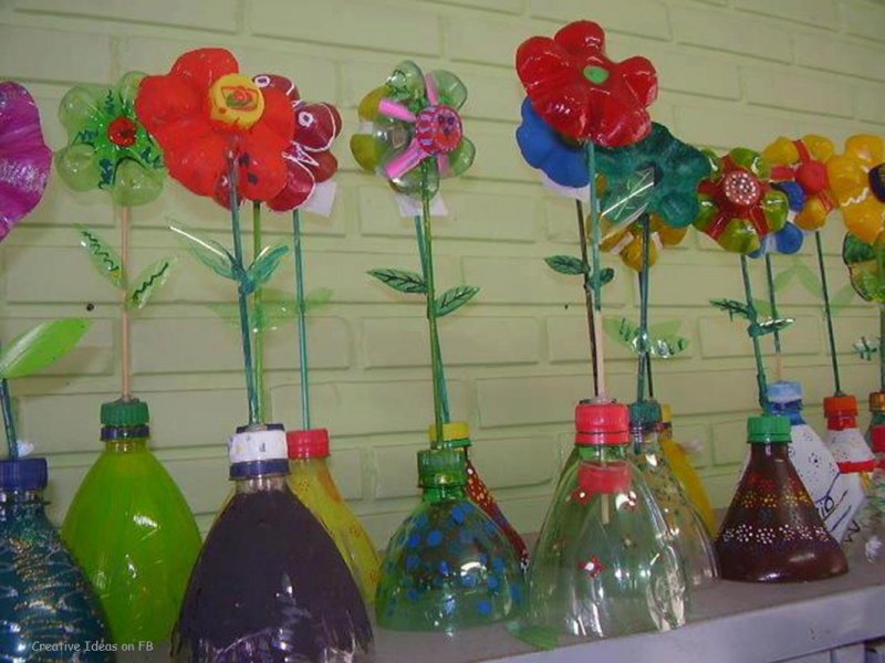 Поделки из пластиковых бутылок для детсада
