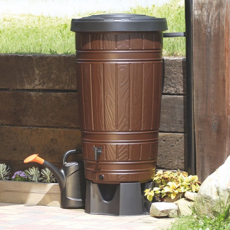 Водосборник Prosperplast Woodcan 265л черный