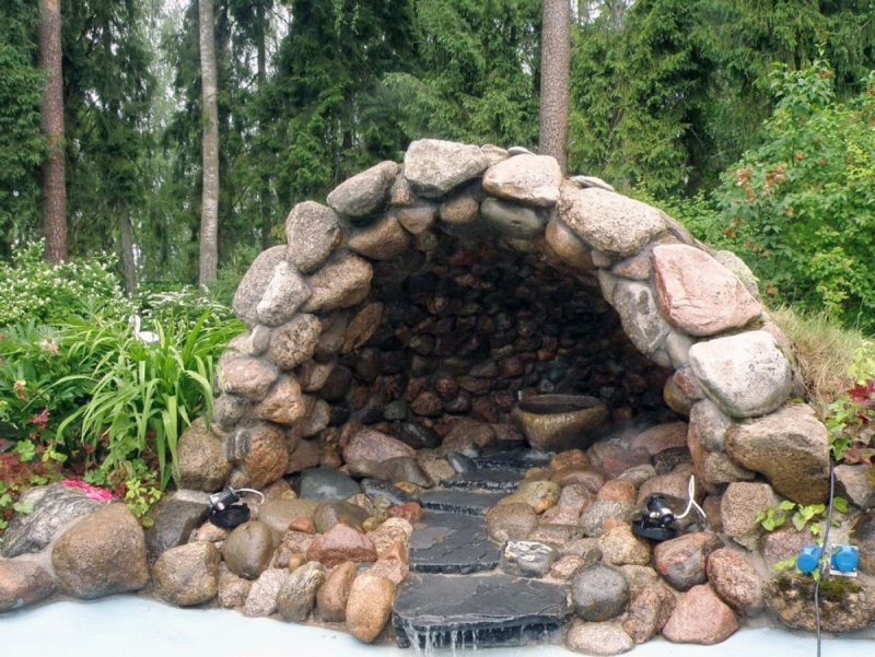 Искусственные камни для сада