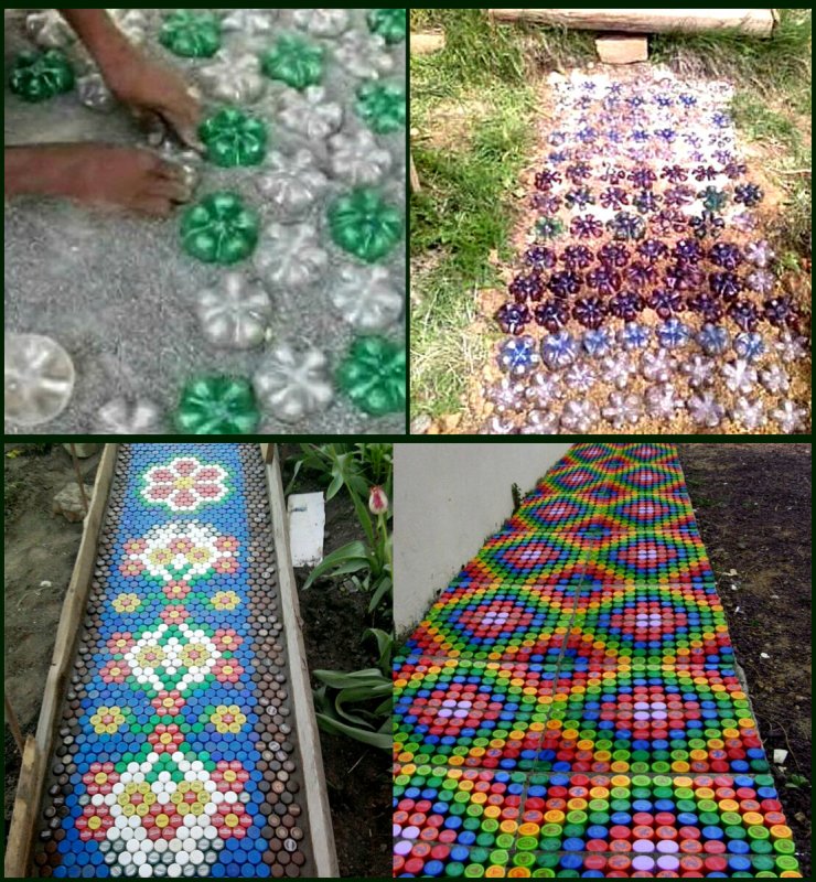 Клумбы из видеокассет