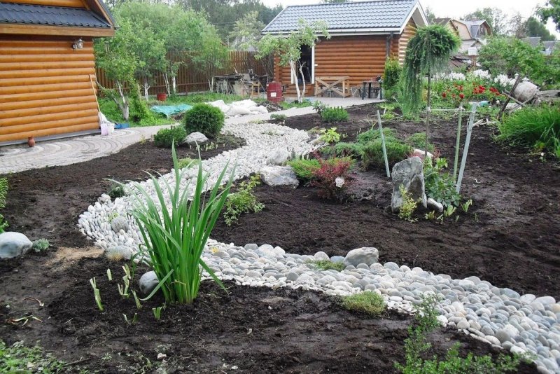 Сухой ручей своими руками