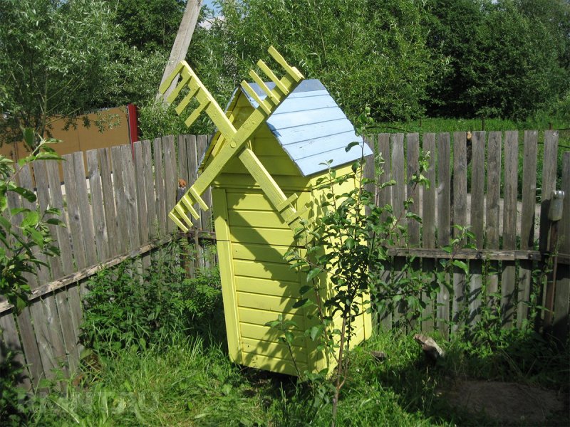 Улей в виде мельницы