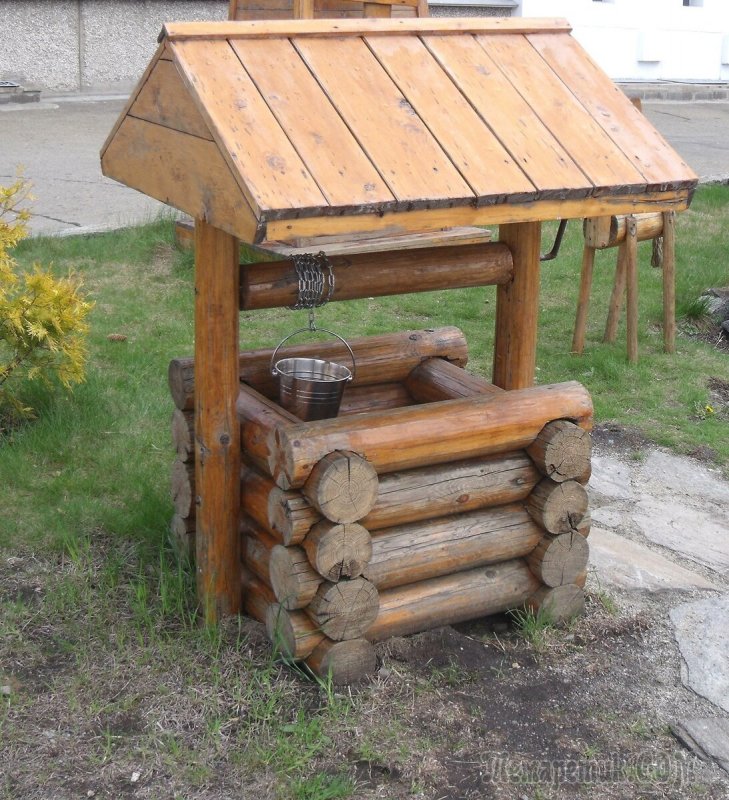 Колодец из бревен