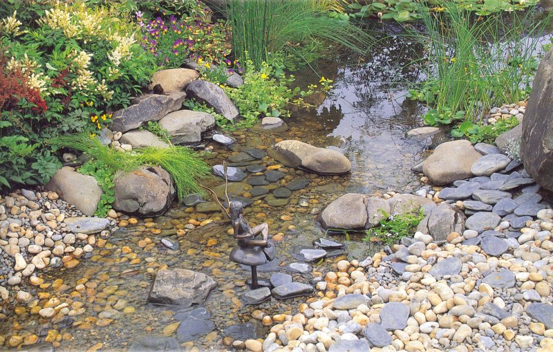Маленькие прудики с водопадом