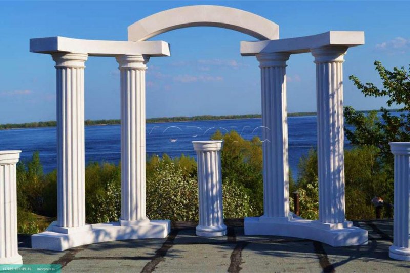 Отделка арки гипсом