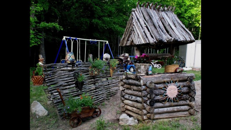 Украшения сада на садовом участке
