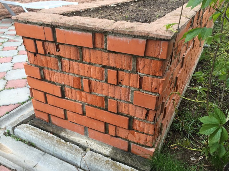 Красивые клумбы из кирпича