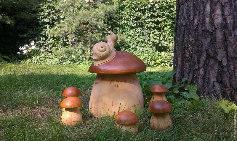 Деревянные фигуры для дачи