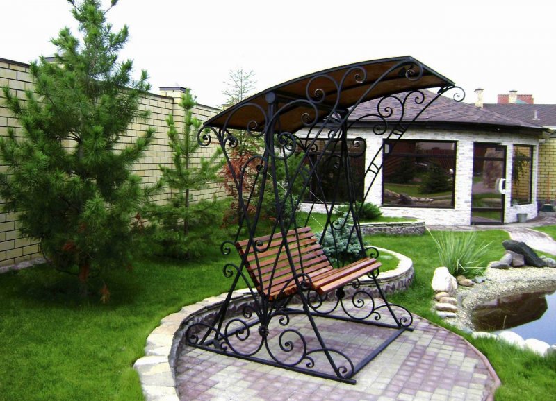 Кованые изделия для дачи и сада (72 фото)