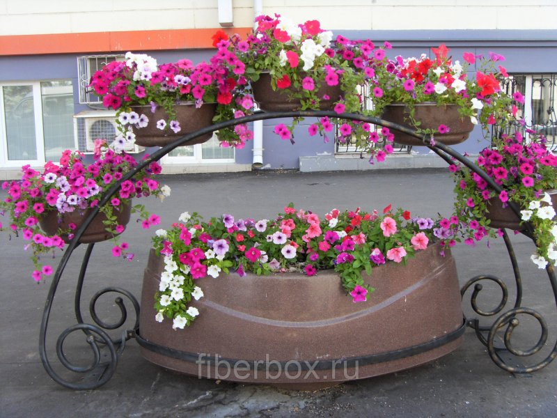 Уличные клумбы для цветов