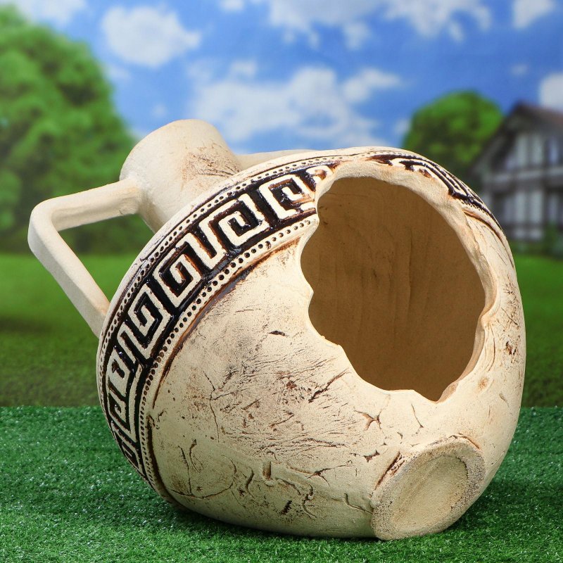 Амфоры для сада из шамотной глины
